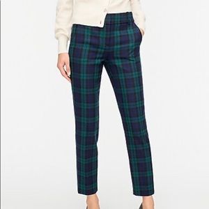 Jcrew Cameron pant in wool black tartan